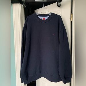Tommy Hilfiger Small Logo Navy Crewneck/Sweatshirt